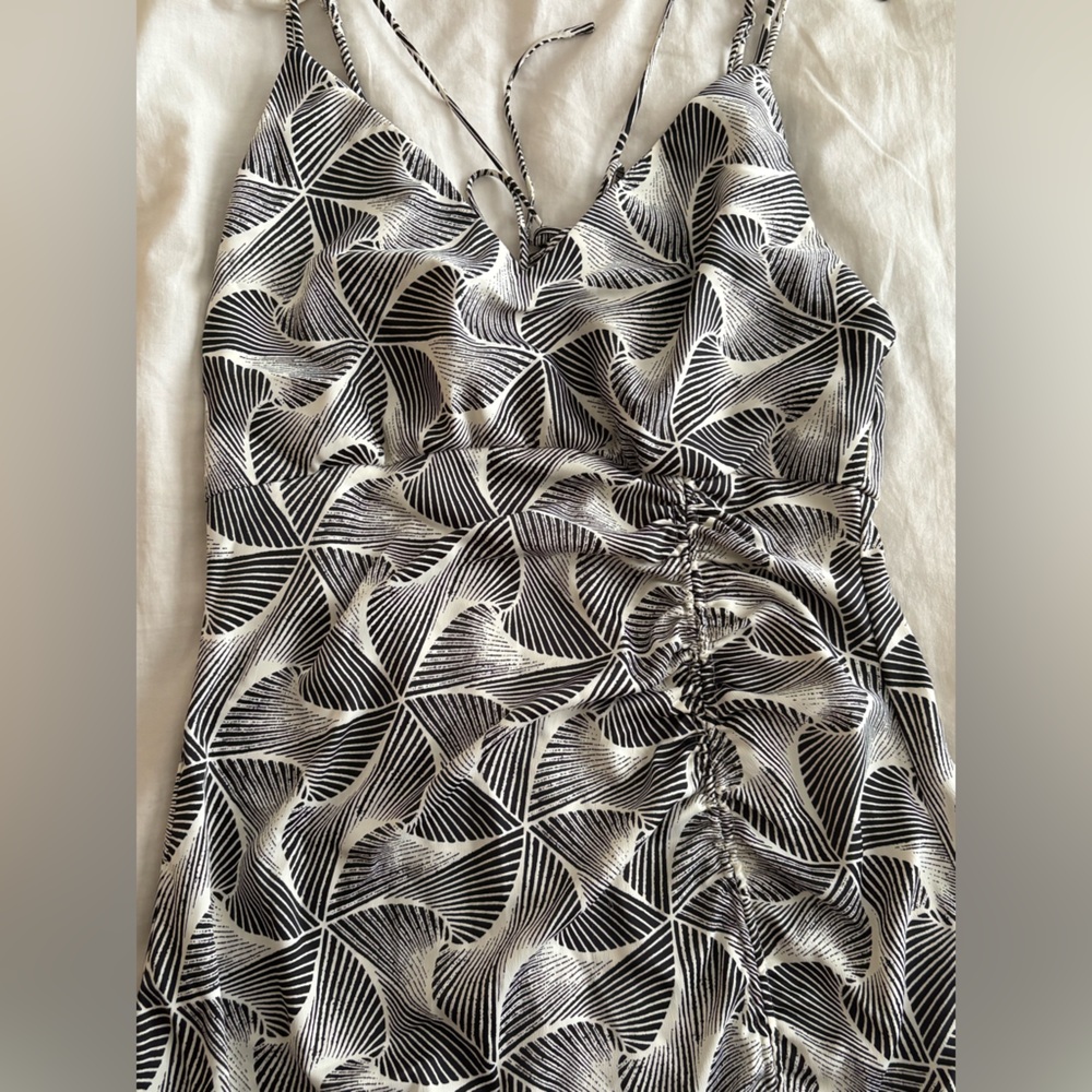 Urban Outfitters Black and White Midi Dress